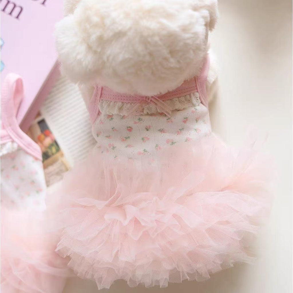 Cute Strap Ballet Puffy Dress By Malteshishi