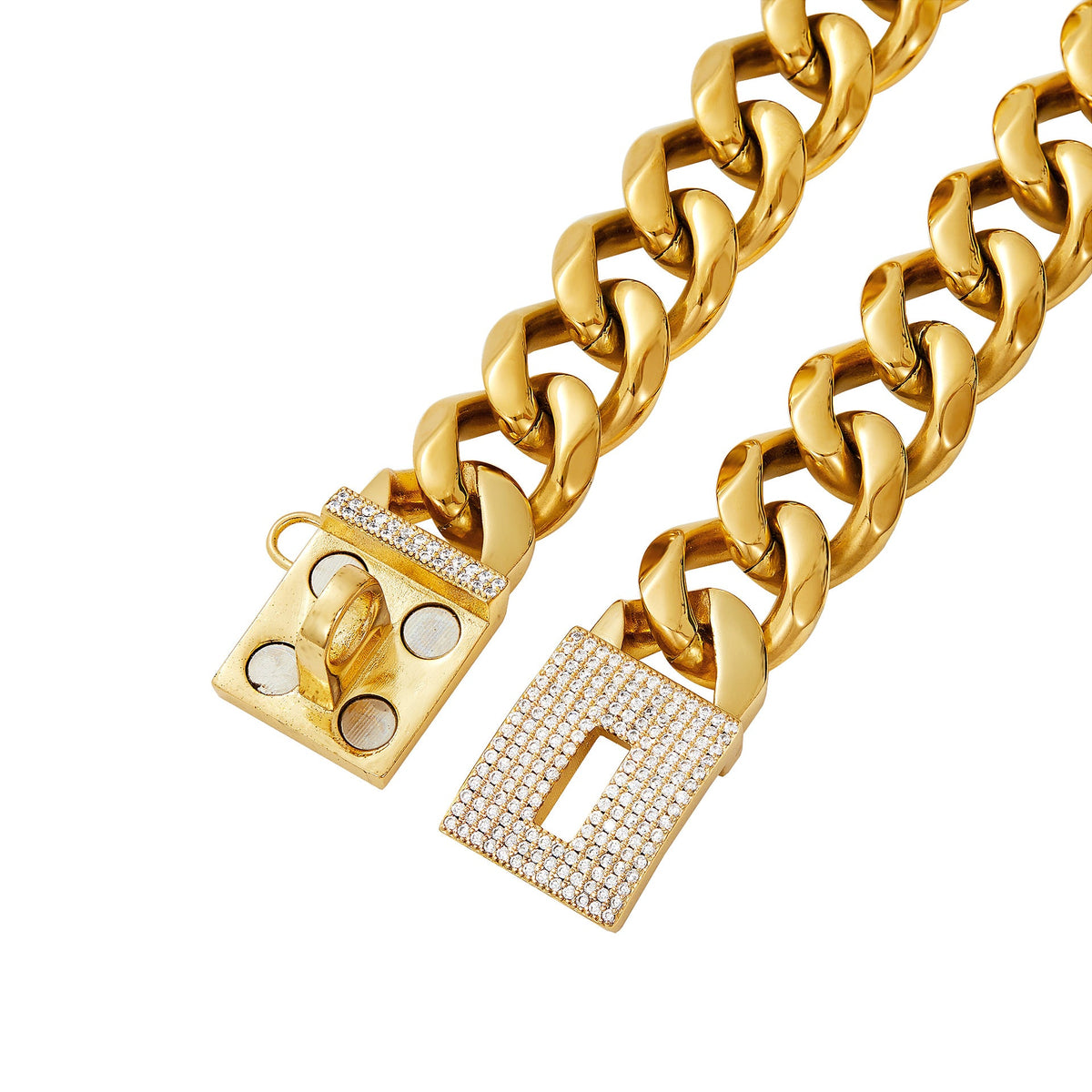 19mm Stainless Steel Dog Chain Pet Dog Necklace Collar