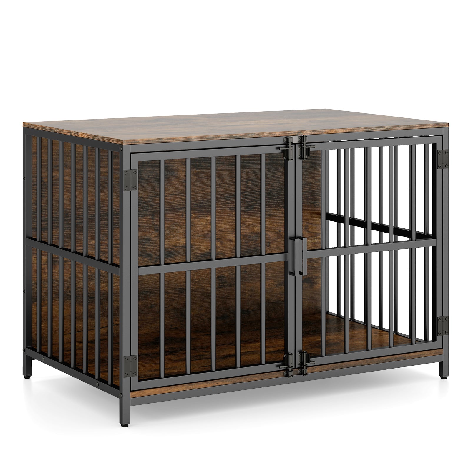 40 Inch Dog Crate Furniture Dog Kennel with Dual Lockable Double Doors