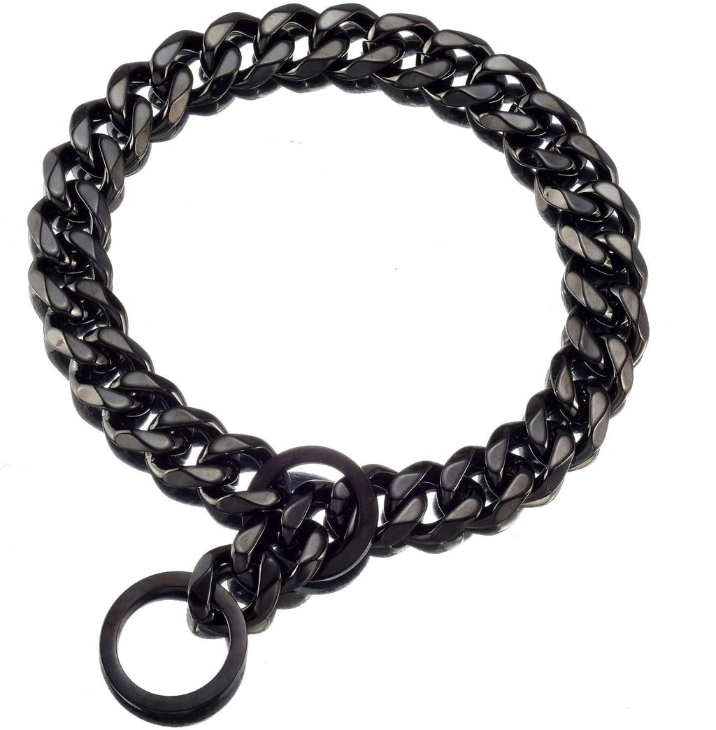 Two-tone Polished Gold Titanium Steel Necklace
