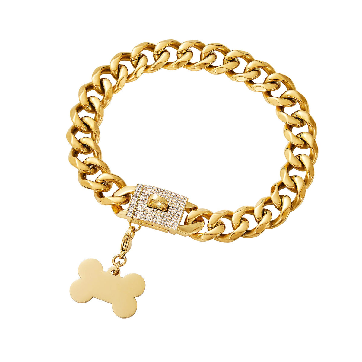 19mm Stainless Steel Dog Chain Pet Dog Necklace Collar