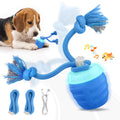 Interactive Dog Toys, Automatic Rolling Dogs Toy With Rope For Medium Large Dogs, Touch Activated Moving Dog Ball For Boredom