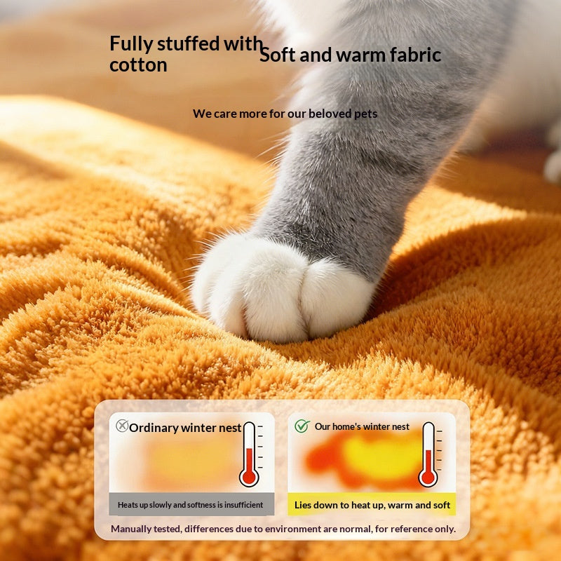Cat Bed, Winter Warm, Enclosed, All-season, Removable And Washable, Suitable For Cats And Dogs.