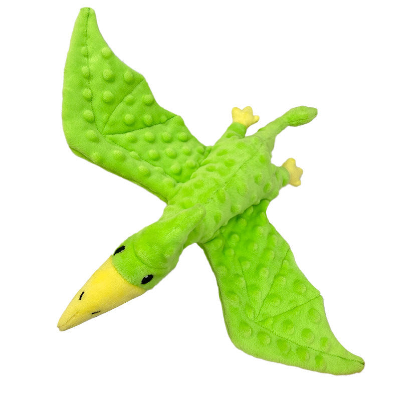Squeaky Dog Toys Plush Dog Toy With Crinkle Paper Stuffed Durable Dog Chew Toys For Small Middle And Large Dogs Pterodactyl