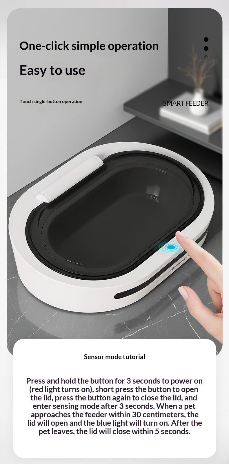 Sensor-Activated Smart Automatic Cat Feeder