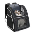 Cat Backpack Carrier Large Pet Backpack For Small Dog Medium Cat Puppy Kitten Bunny Up To 13lbs, Ventilated Mesh Dog Collapsible Travel Backpack For Hiking Walking Outdoor