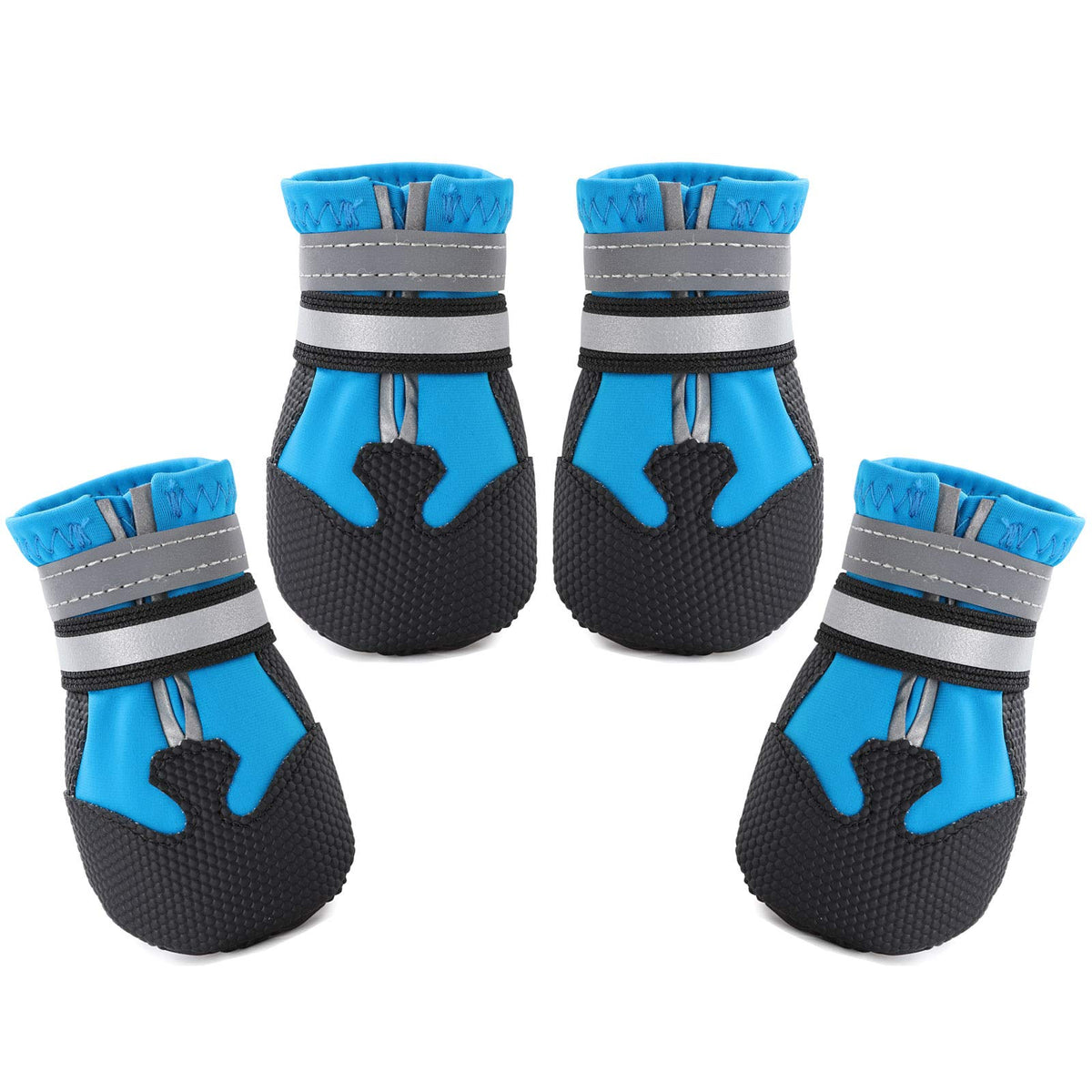 DiWater-Resistant Dog Boots For Medium Large Dogs,Non-Slip Dog Shoes For Winter Snow,Lightweight Paw Protector For Cold Pavement,Soft Dog Booties For Outdoor Walking Indoor Hardfloors