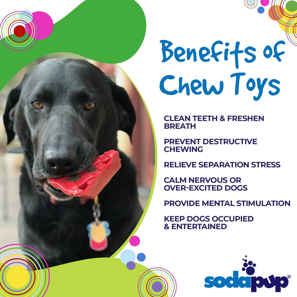Cherry Pie Nylon Dog Chew Toy for Aggressive Chewers | USA Made | SodaPup