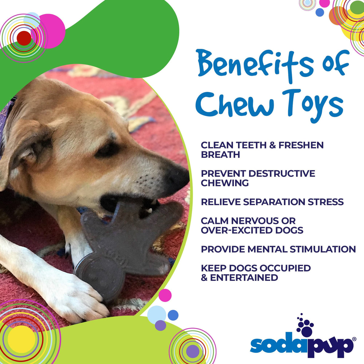 Gingerbread Man Nylon Dog Chew Toy for Aggressive Chewers | USA Made