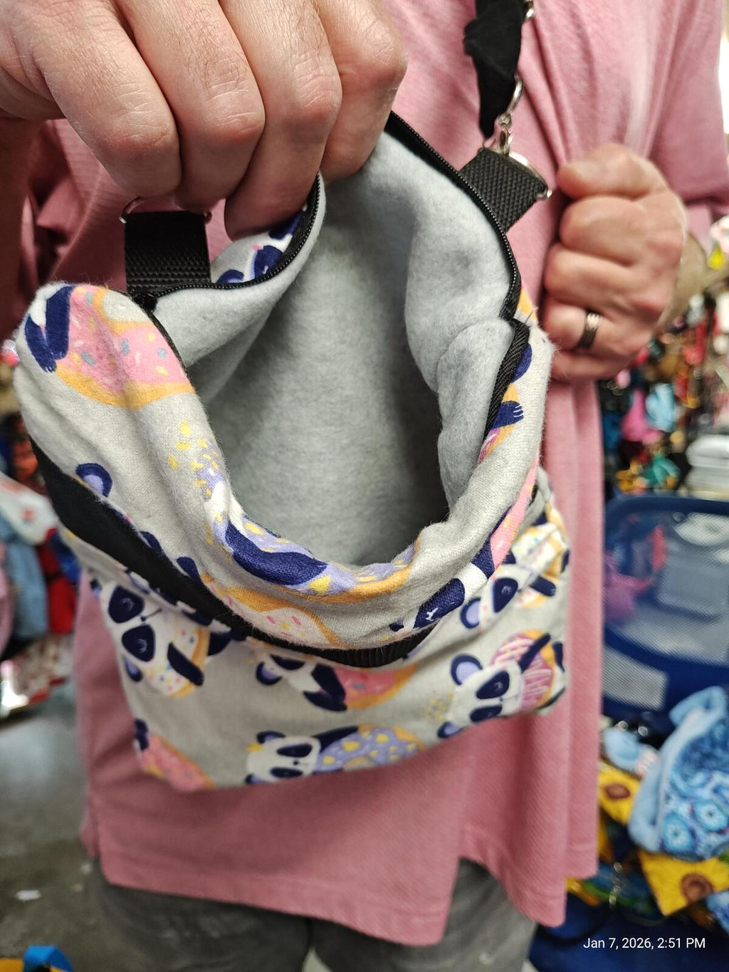 Bonding bags with Mesh, Zipper & Adjustable Strap Machine Washable