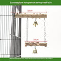 Parrot Solid Wood Stand Rod Swing Grinding Claw Toy