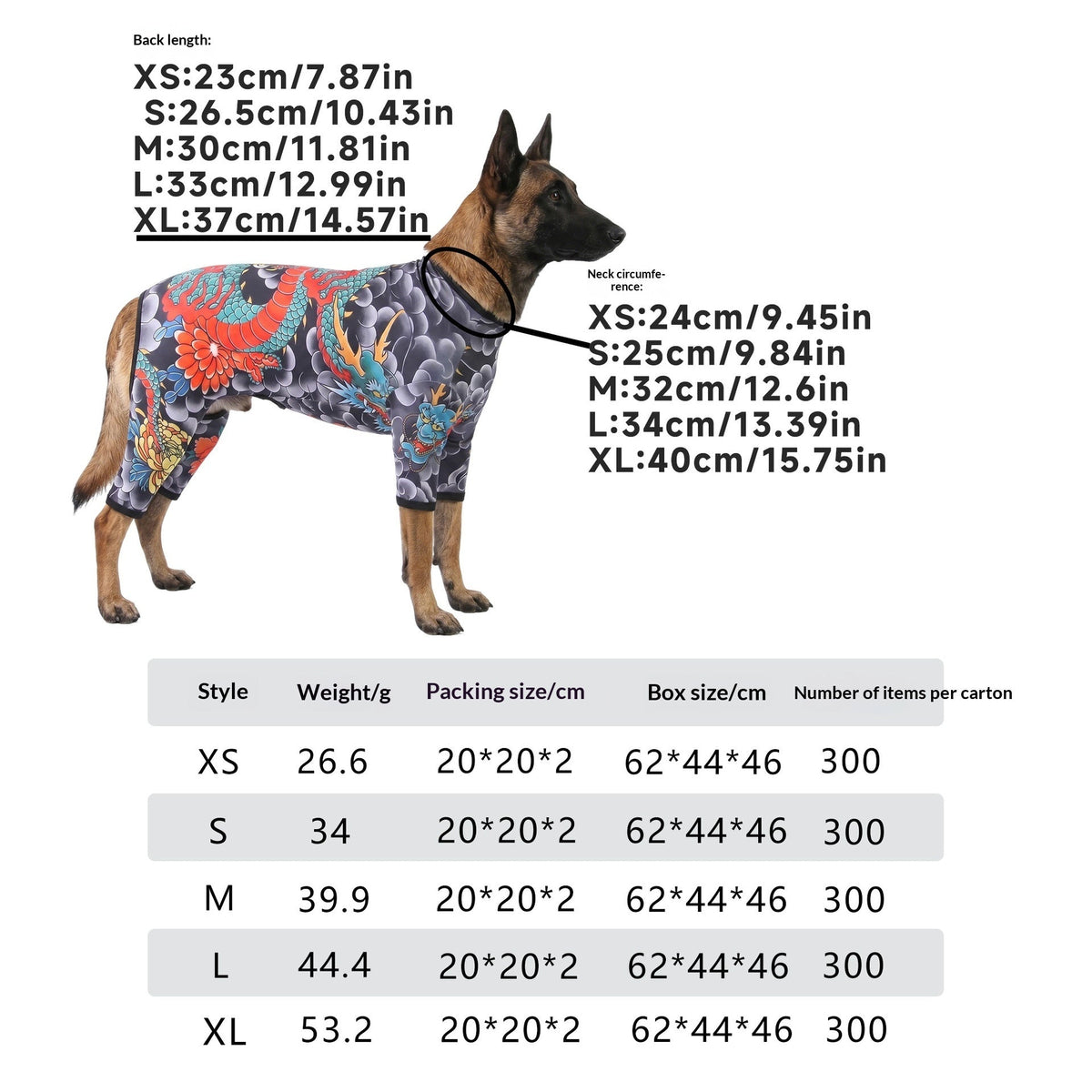 Pet Tattoo Four-Legged Apparel Dog Clothing