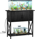 20-29 Gallon Metal Double Aquarium Stand for Fish Tank Accessories, Storage  30.71''L x 12.6''