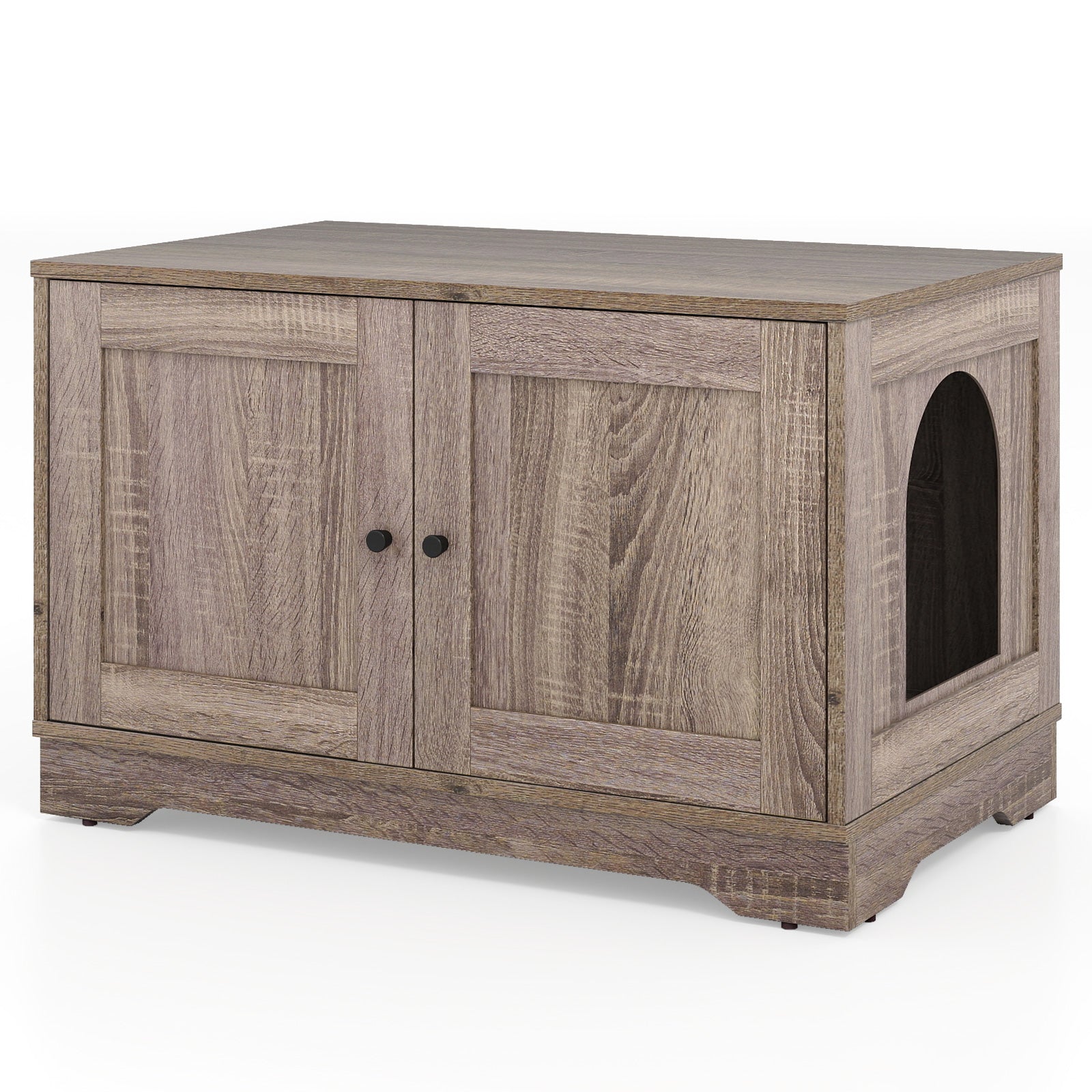 Cat Litter Box Enclosure Furniture Indoor Wooden Cat House End Side Table Nightstand