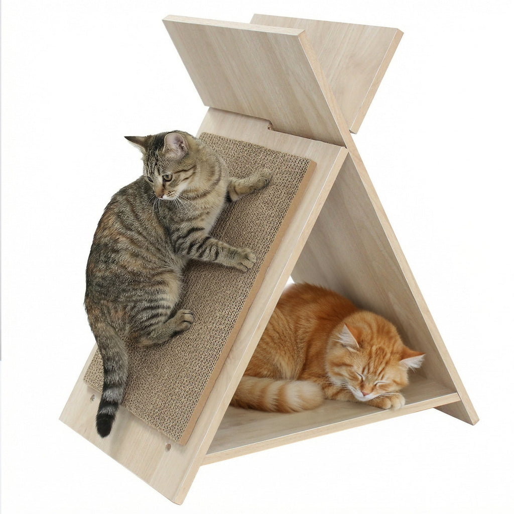 Cat Scratcher for Claw Sharpening and Furniture Protection-Natural