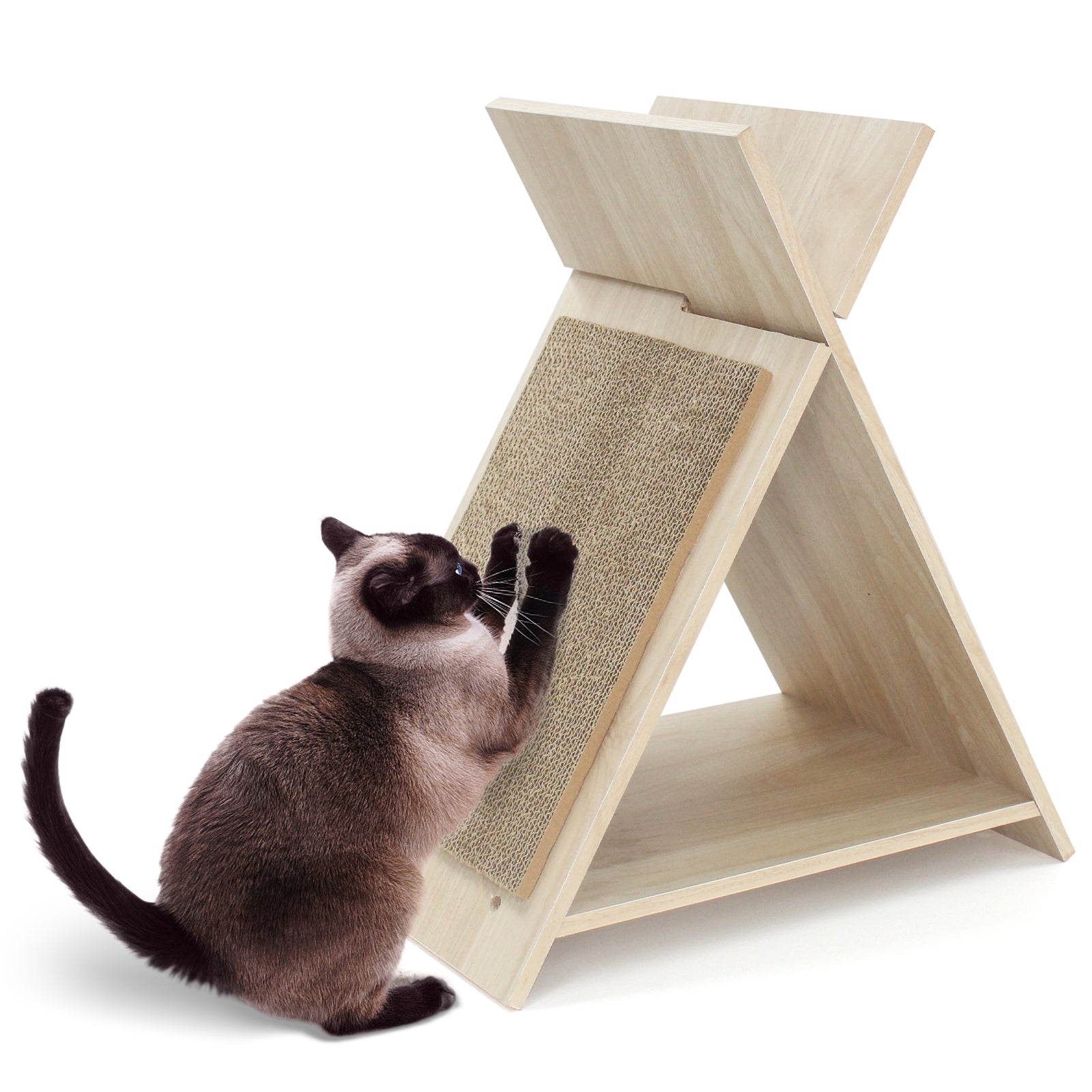 Cat Scratcher for Claw Sharpening and Furniture Protection-Natural