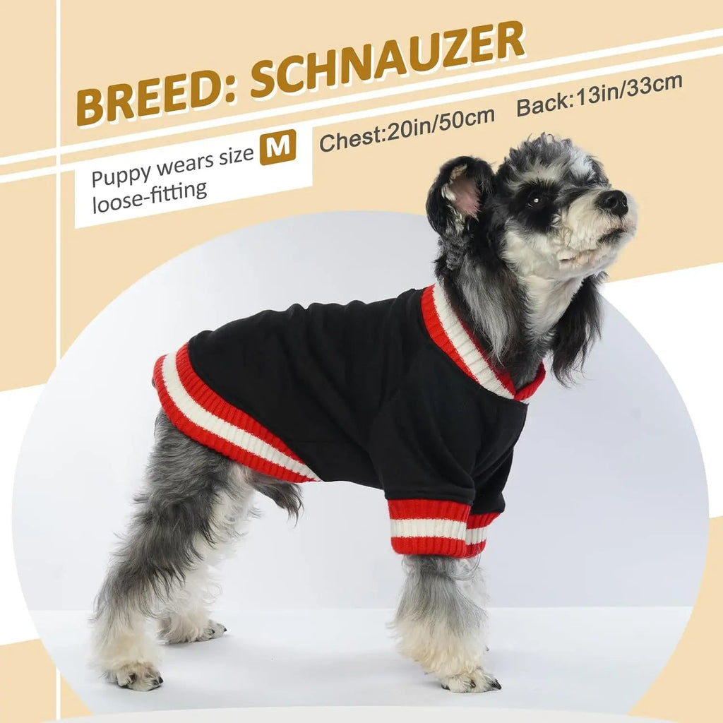 Dog Winter Fleece Pullover Sweater, Soft Warm Hoodie for Small to Medium Dogs
