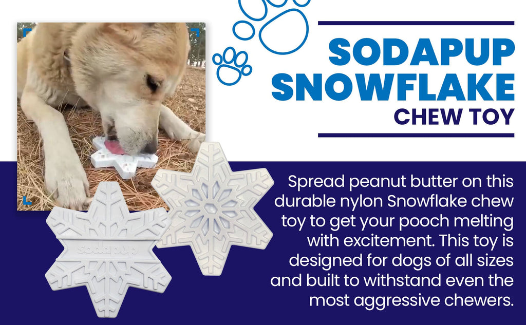 Snowflake Nylon Dog Chew Toy for Aggressive Chewers | USA Made & FDA Compliant