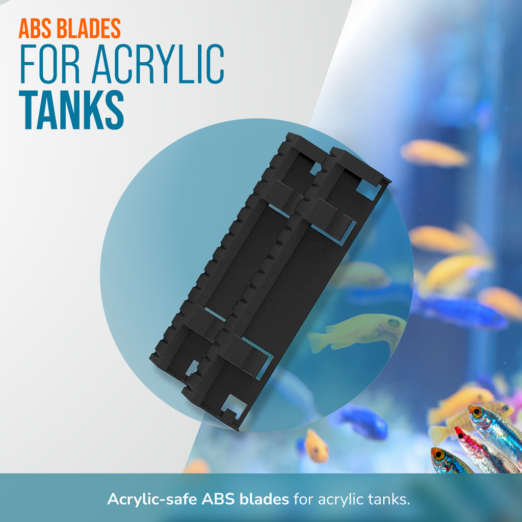 Flipper MAX ABS Replacement Blades Straight Edge 5 Pack - Acrylic Tanks
