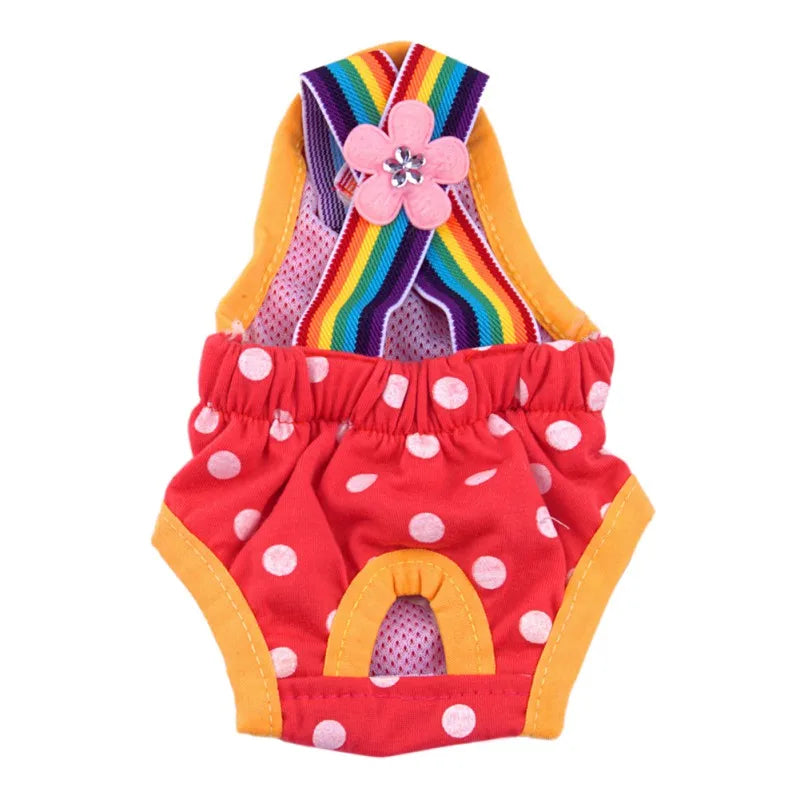 Dots Pet Dog Shorts Diaper, Sanitary, Physiological, Menstruation Underwear briefs