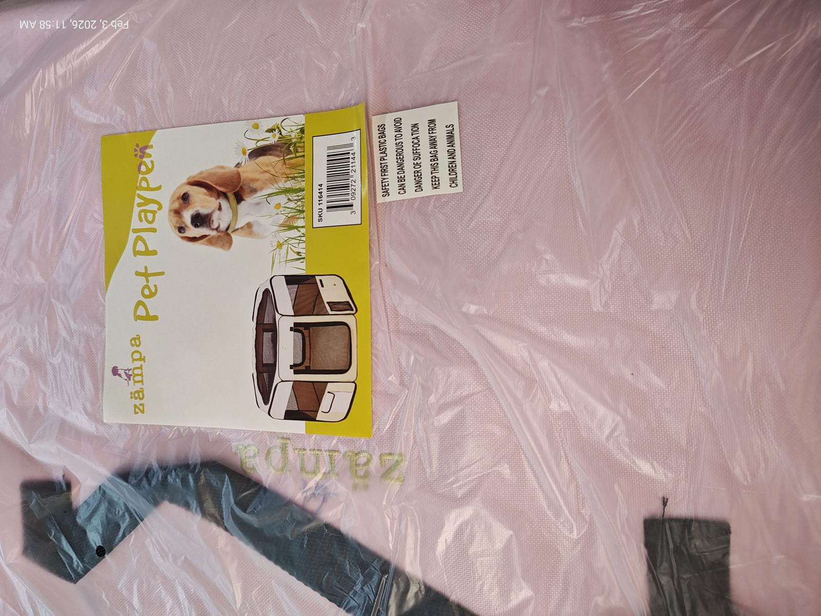 Dog Playpen Small Extra Tall Portable Pop Up Playpen for Dog /Pets Pink