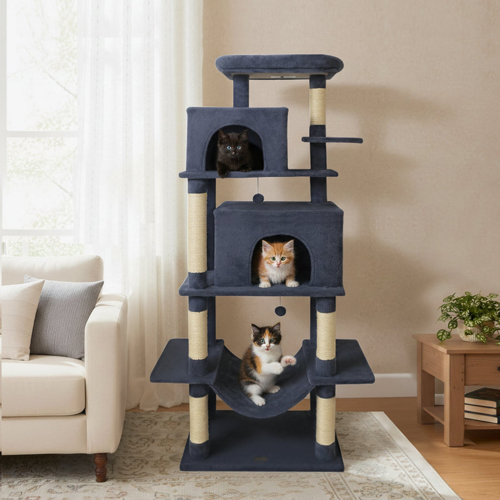 Large Cat Tree for Indoor Cats 70" Tall Cat Tower