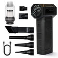 Katziela Pet Hair Blower & Vacuum – Powerful Dog & Cat Hair Remover for Couch, Carpet, Car Seats & Pet Beds 16,000Pa Suction, 90,000 RPM Cordless Pet Hair Cleaner with Attachments.