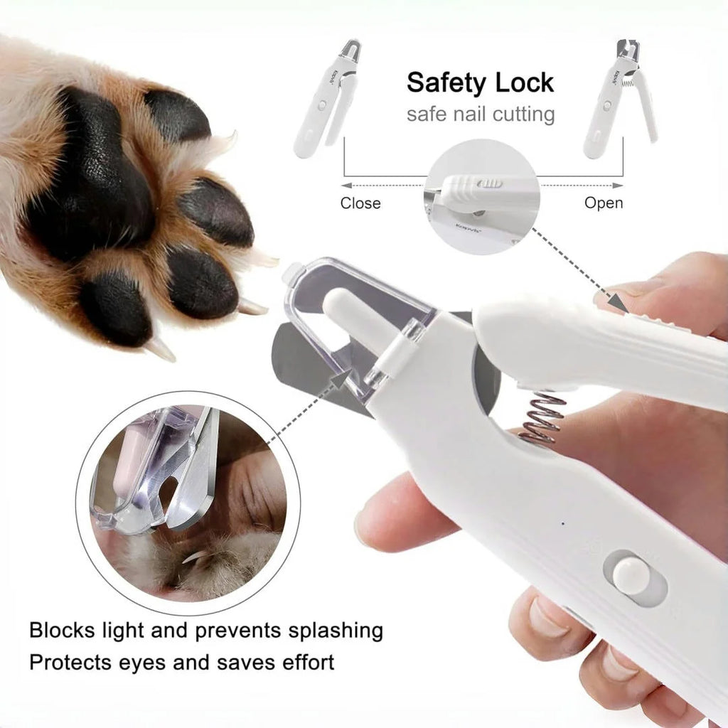 Quiet Pet Nail Grooming Tool, Grinder with 2 LED Lights