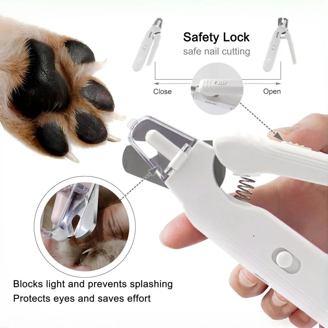 Quiet Pet Nail Grooming Tool, Grinder with 2 LED Lights