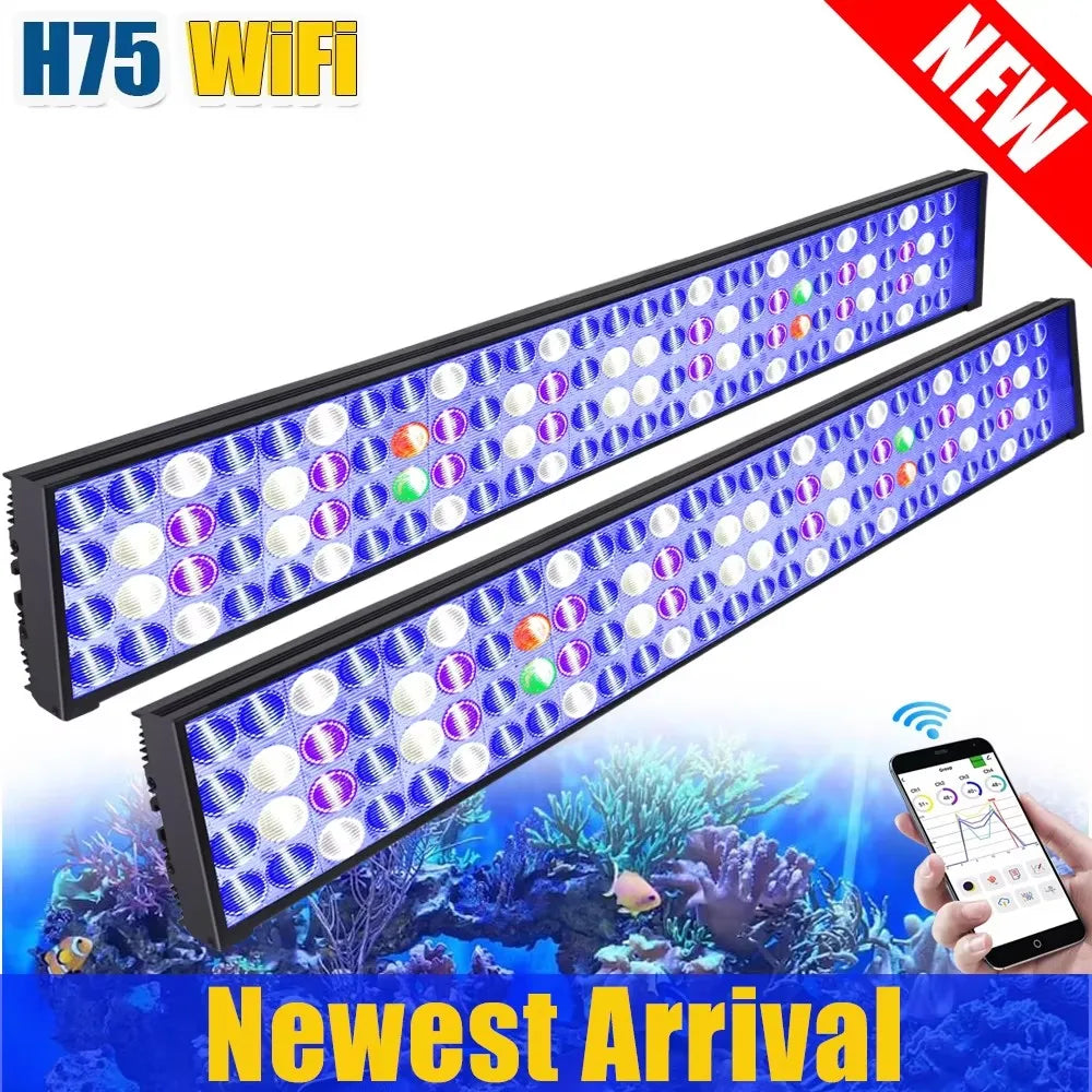 WiFi LED Full Spectrum Marine Aquarium Lamp For 60-240cm
