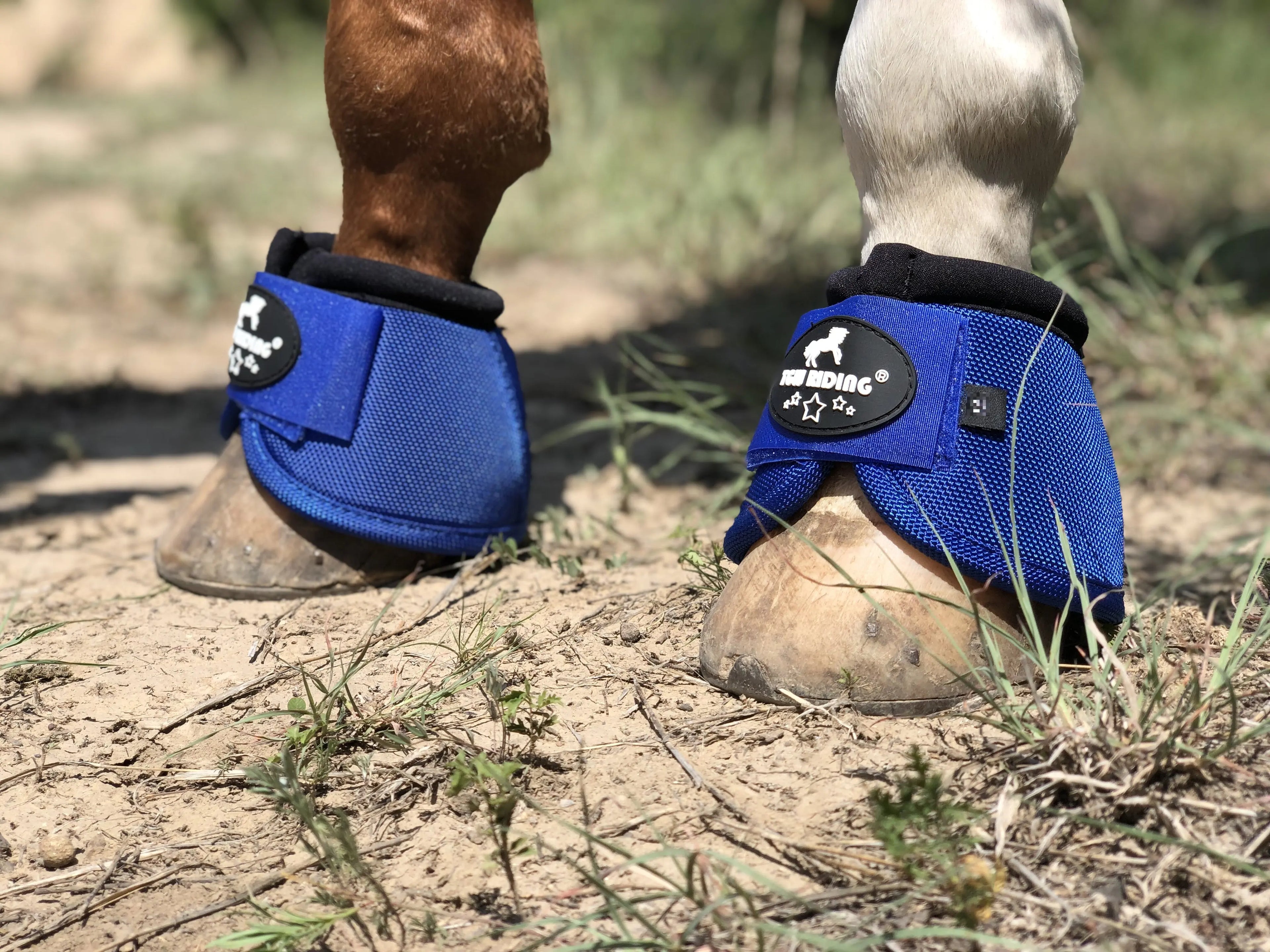 RIDING 2520D Ballistic Hoof Overreach Horse Bell Boots, Pair