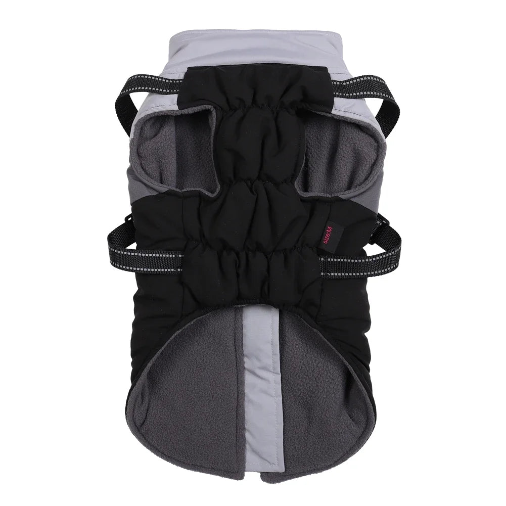 Winter Dog Harness Vest Clothes, Waterproof Warm Pet Jacket For Small Dogs