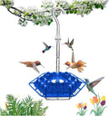 Outdoor Hanging Leak-Proof Hummingbird Feeders With 30 Feeding Ports and Built-in Moat