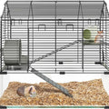Large Metal Hamster Enclosure, + Glass Small Animal Cages for Littles