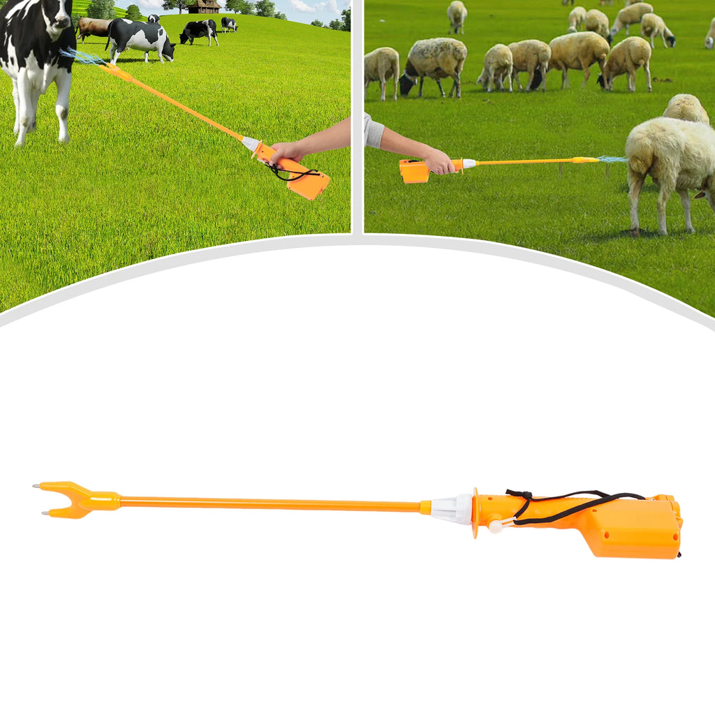 31.5in Cattle Prod Stick, Animal Repellent , Electric Rechargeable, Herding Tool for Cattle, Sheep, Horse, Donkey