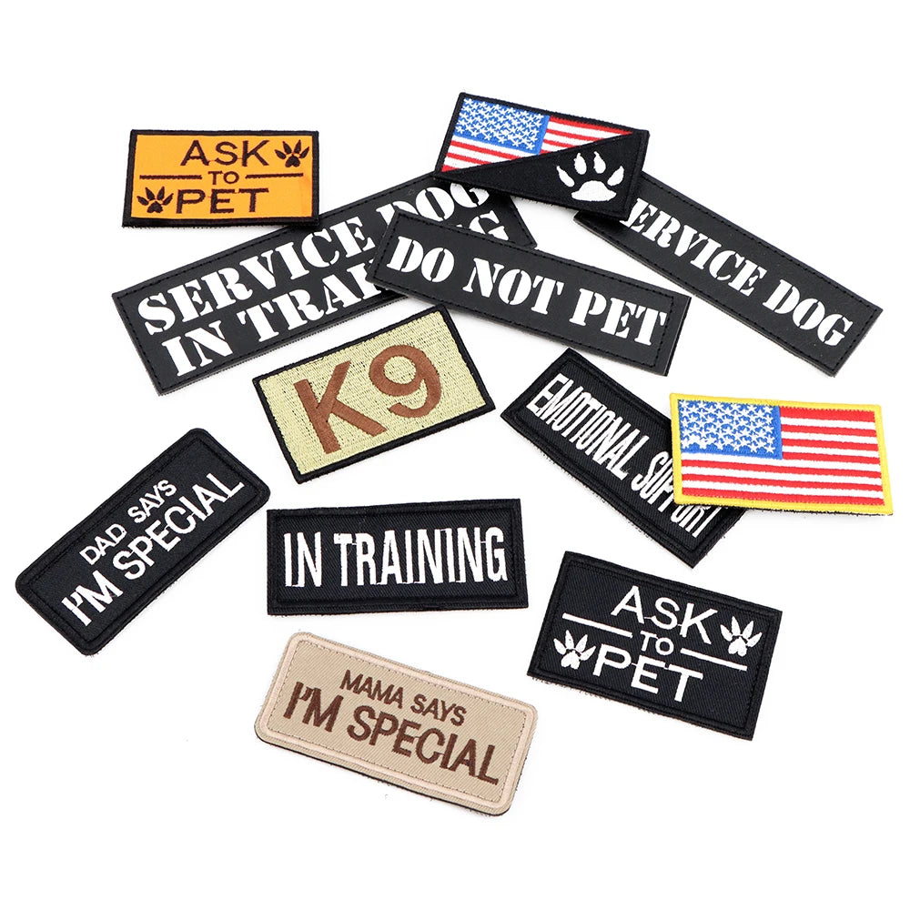 12 Pieces Personalized Patches for Tactical Vest Harness