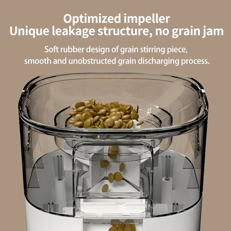 Double Bowl Smart Automatic Cat or Dog Food Dispenser, w/Wifi Timer Dosing, 7L large Capacity