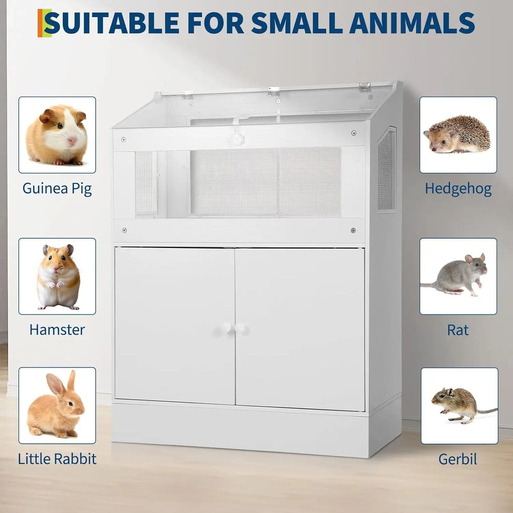 Hamster/Guinea Pig/Rat/Small Animal Cage with Storage Cabinet