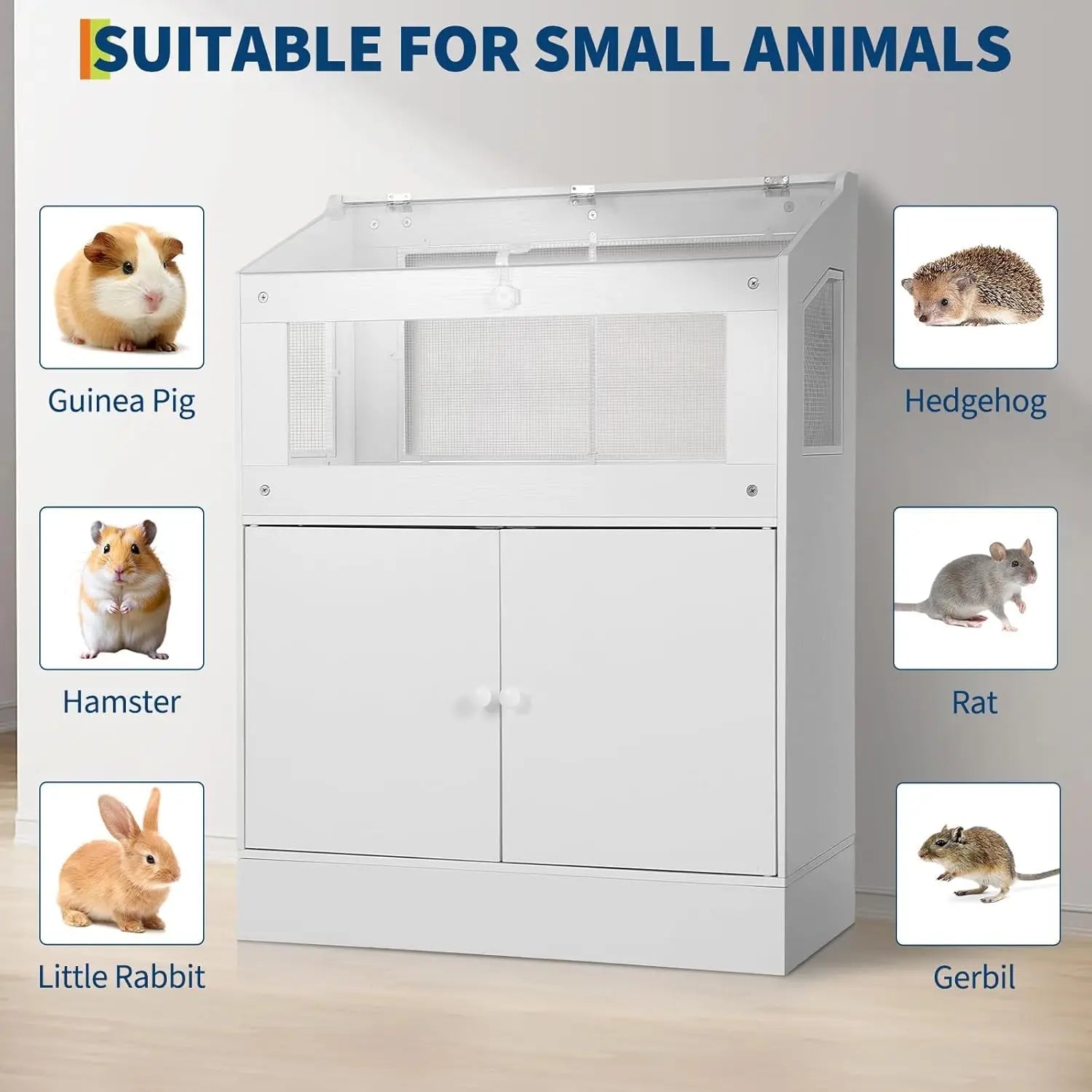 Hamster/Guinea Pig/Rat/Small Animal Cage with Storage Cabinet