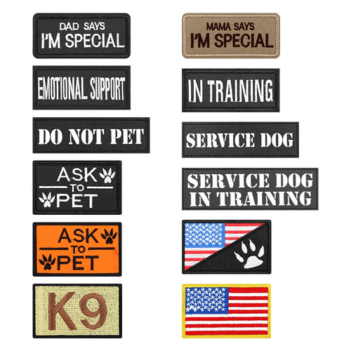 12 Pieces Personalized Patches for Tactical Vest Harness