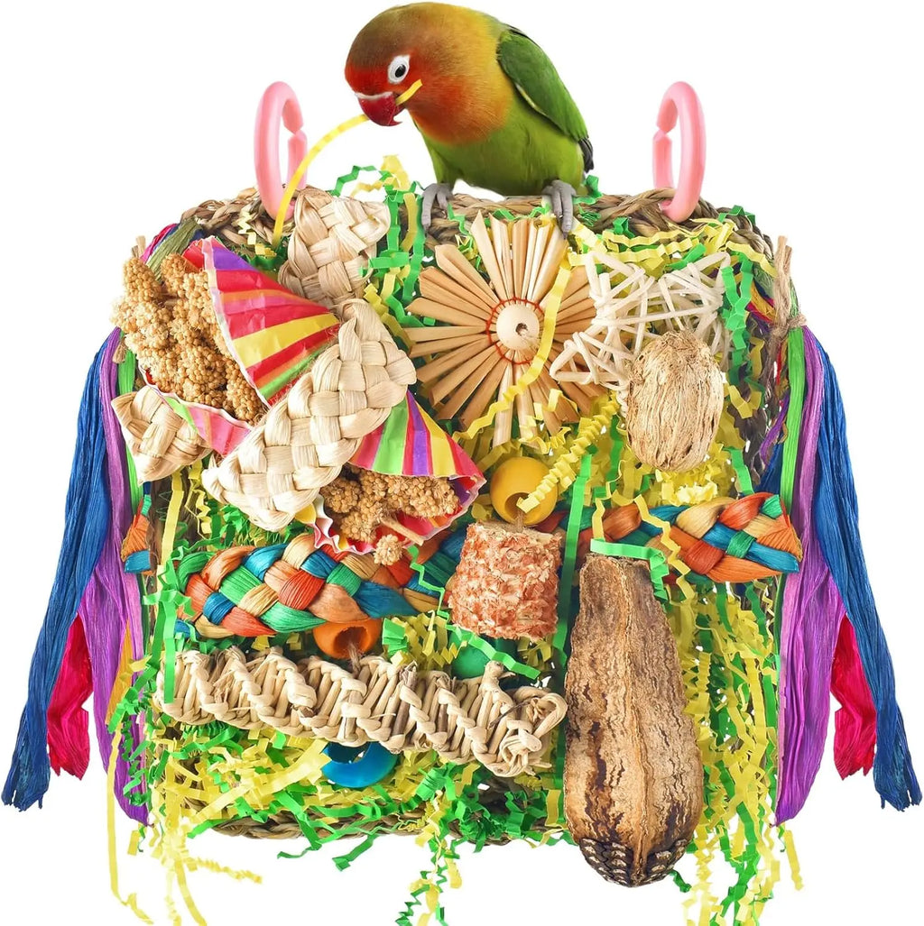 Bird Toy, Foraging Swing, Hanging Cage, Climbing Wall Accessory
