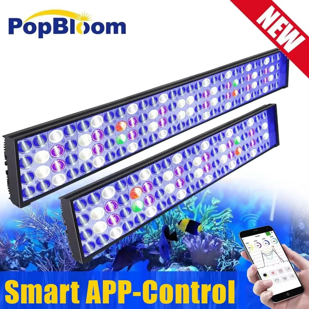 WiFi LED Full Spectrum Marine Aquarium Lamp For 60-240cm