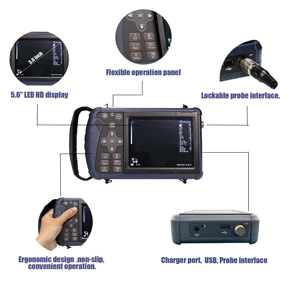 Portable Ultra Pregnancy UV Scanner Vet B-Handheld, (B, BB, 4B, B+M, M) for livestock