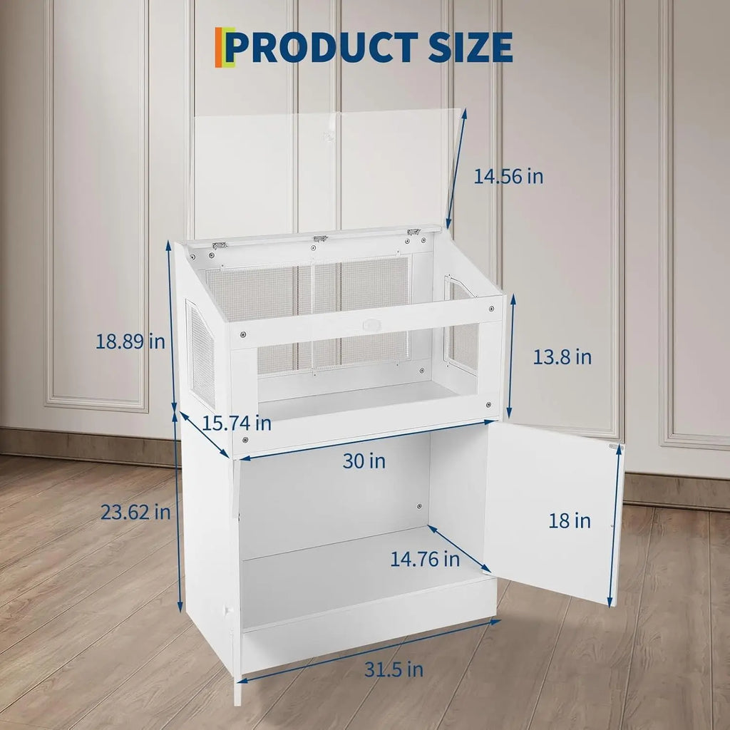 Hamster/Guinea Pig/Rat/Small Animal Cage with Storage Cabinet