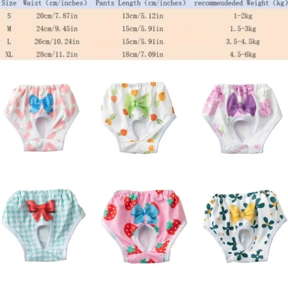 Leakproof Physiological Menstrual Pants, Breathable, Diaper, Portable, Cute