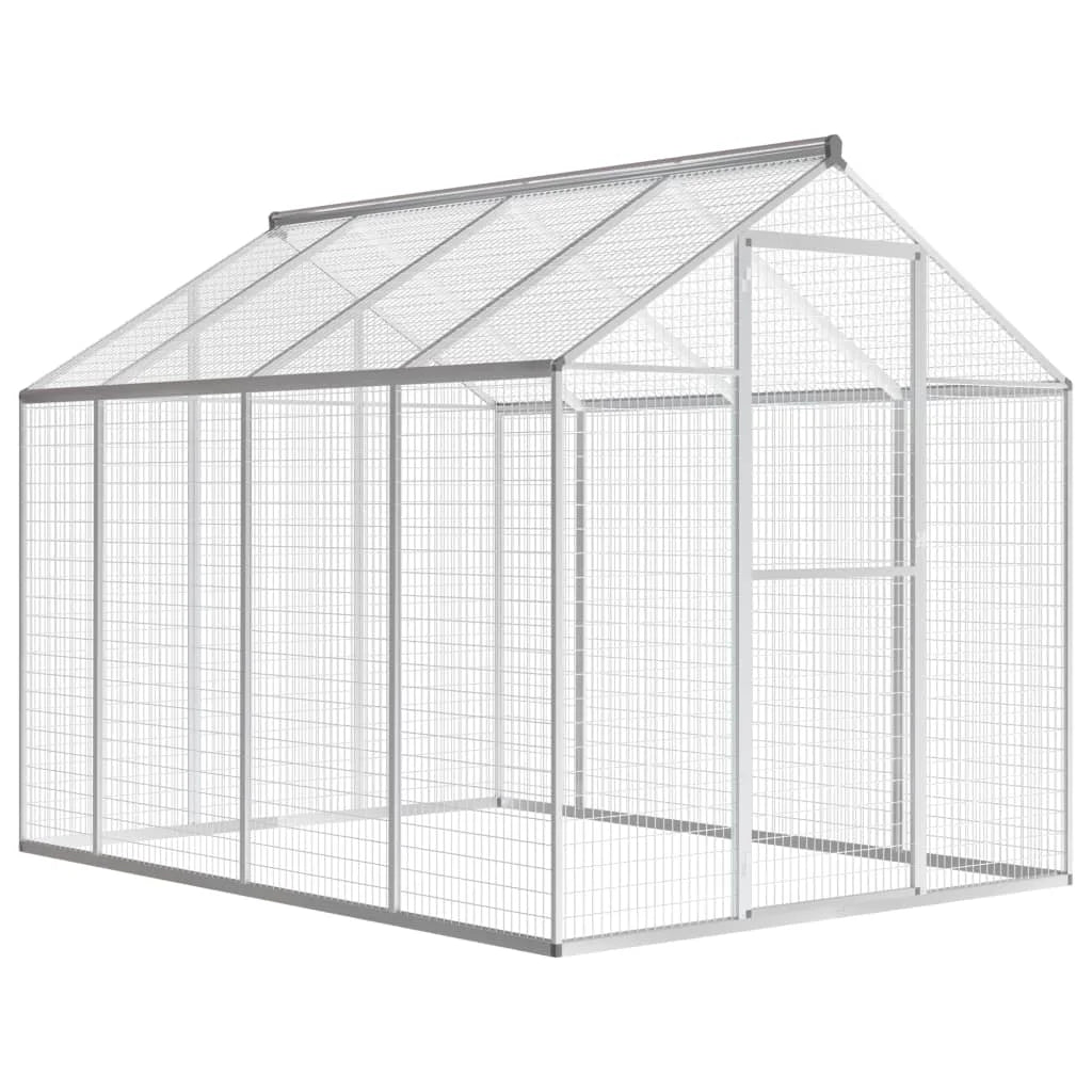 Versatile outdoor aluminum aviary bird home with easy assembly  178x242x192 cm / 178x122x194 cm/183x178x194cm