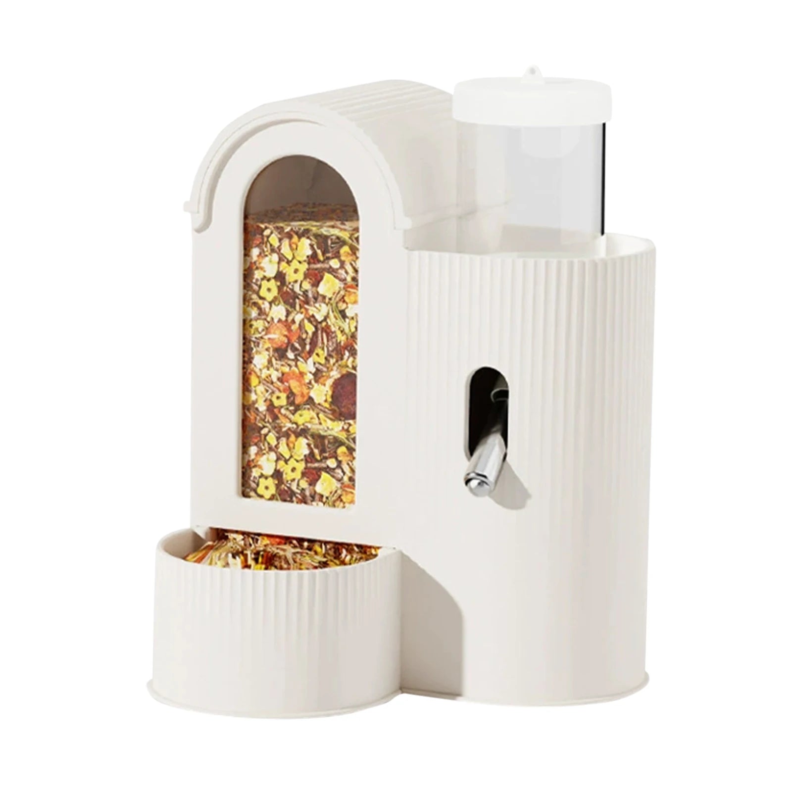 2-in-1 Automatic Food Bowl Large Capacity Feeder And Waterer, No Drip