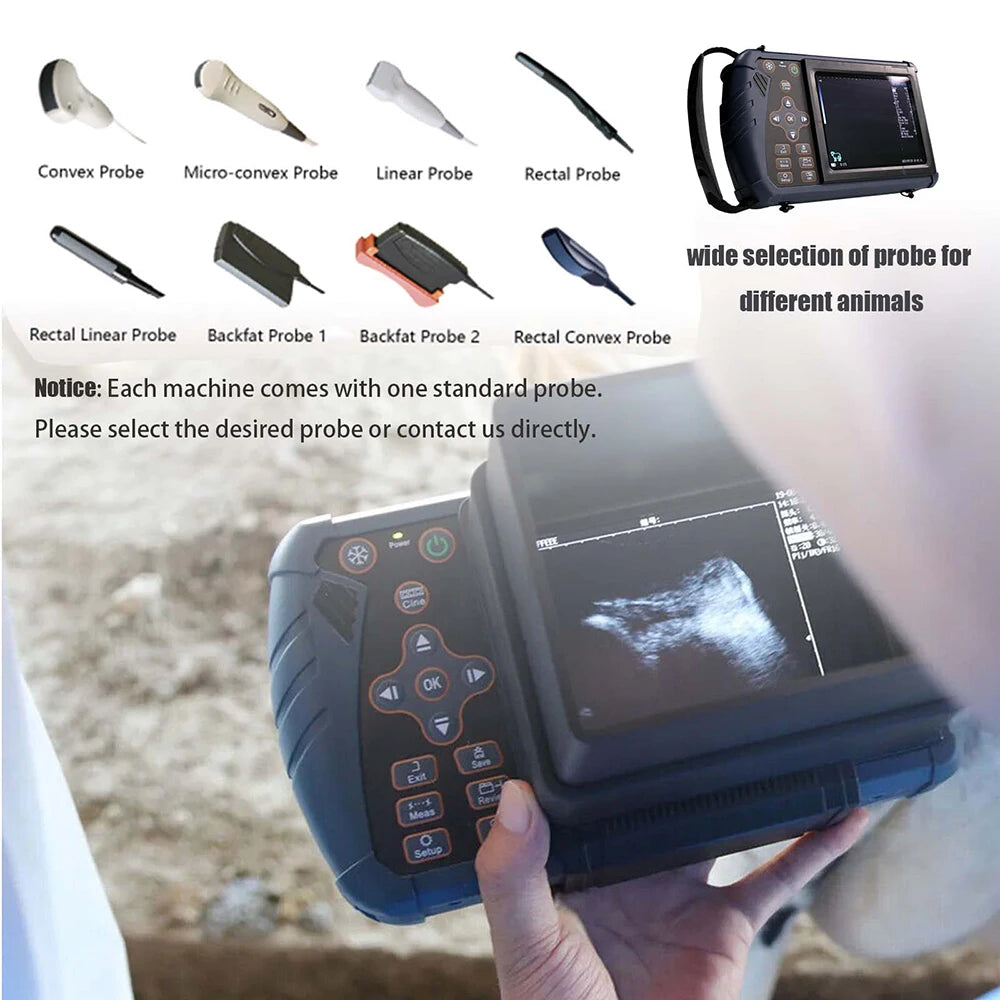Portable Ultra Pregnancy UV Scanner Vet B-Handheld, (B, BB, 4B, B+M, M) for livestock