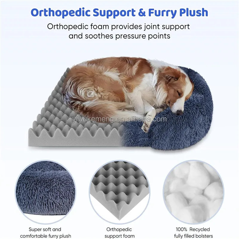 Thickened Orthopedic Bed for Large Dogs, Washable Cover, Durable Furniture
