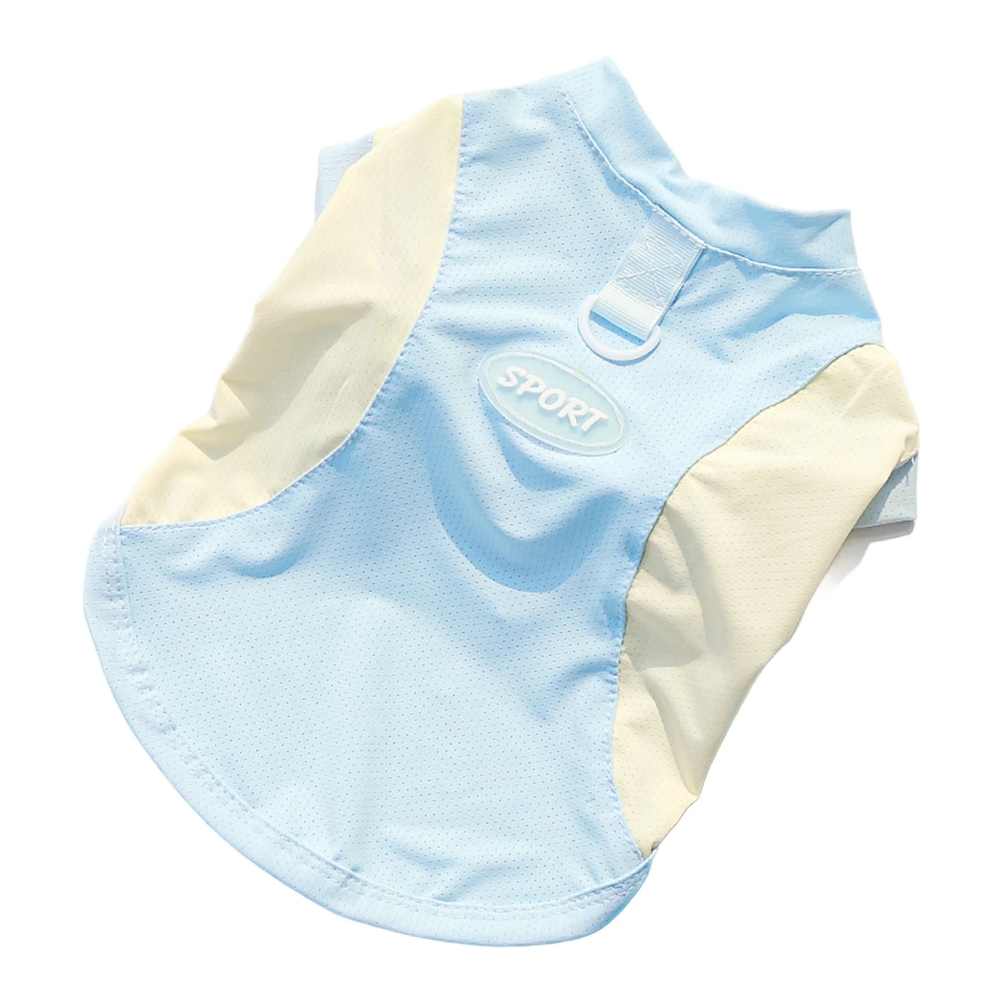 Breathable Cooling Dog T-Shirt with Ice Silk Material for Cats and Puppies